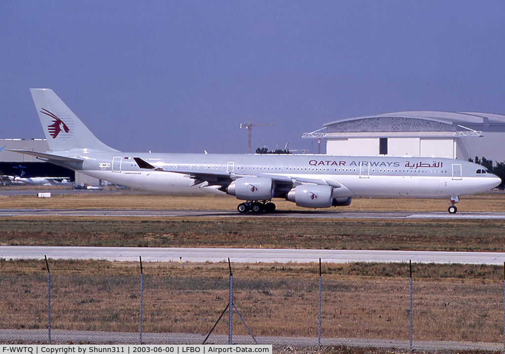 F-WWTQ, 2003 Airbus A340-541 C/N 495, C/n 0495 - To be A7-HHH - First A340-500 in VIP layout ;)
