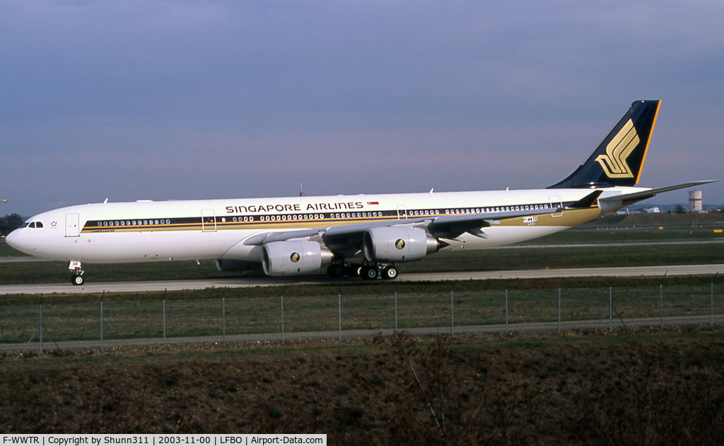 F-WWTR, 2003 Airbus A340-541 C/N 499, C/n 0499 - To be 9V-SGB