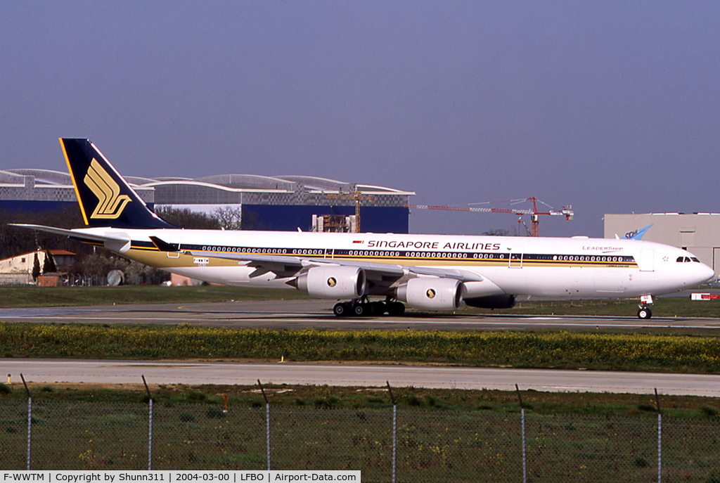 F-WWTM, 2004 Airbus A340-541 C/N 560, C/n 0560 - To be 9V-SGD