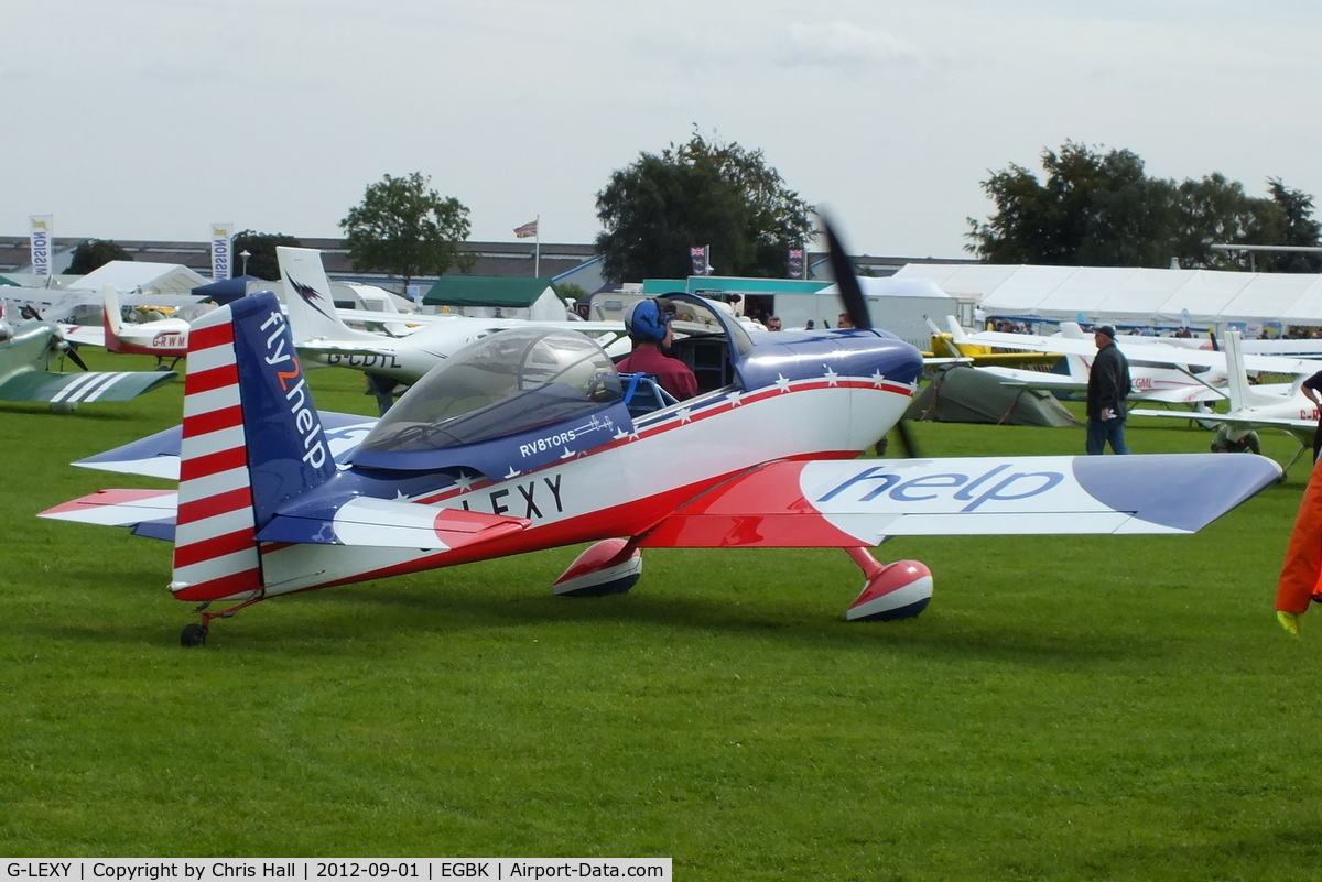 G-LEXY, 2010 Vans RV-8 C/N 303-14756, at the LAA Rally 2012, Sywell