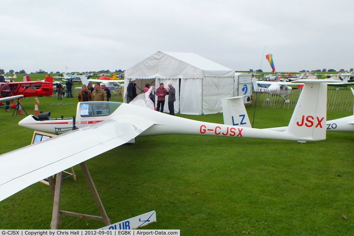G-CJSX, 1999 Glaser-Dirks DG-505 Elan Orion C/N 5E-200X44, at the LAA Rally 2012, Sywell