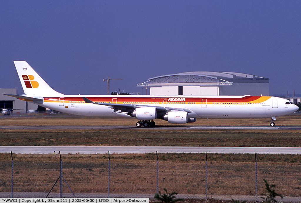 F-WWCI, 2003 Airbus A340-642 C/N 431, C/n 0431 - To be EC-INO