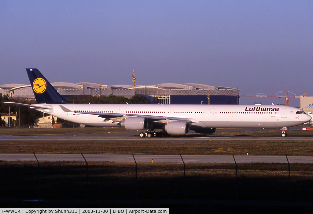 F-WWCR, 2003 Airbus A340-642 C/N 517, C/n 0517 - To be D-AIHB