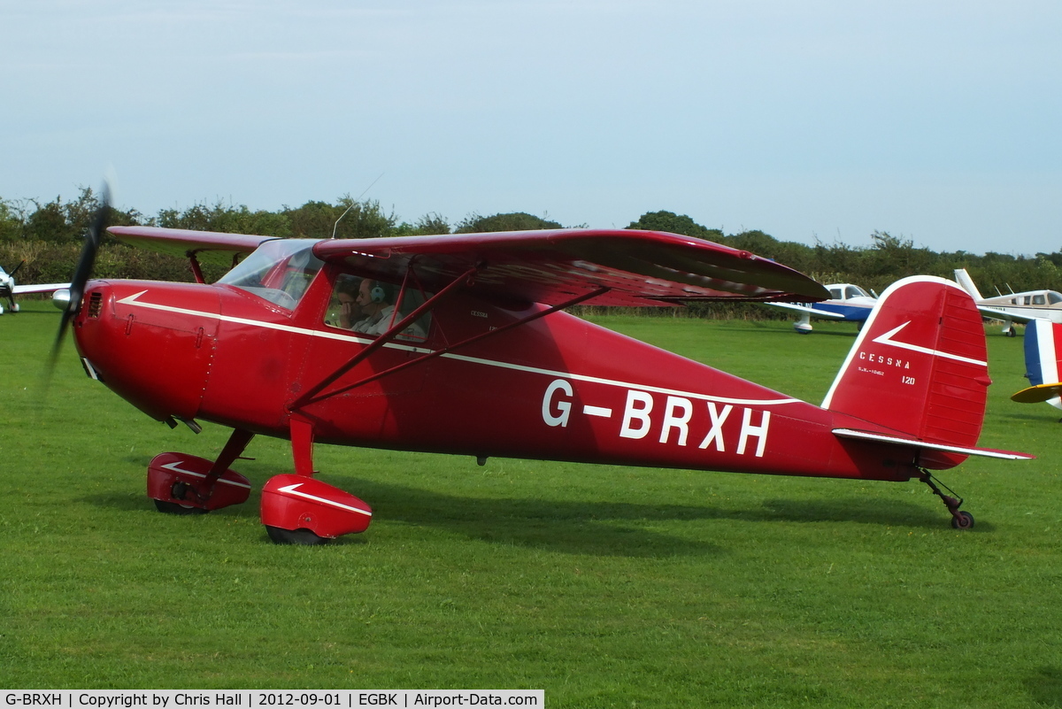 G-BRXH, 1946 Cessna 120 C/N 10462, at the LAA Rally 2012, Sywell