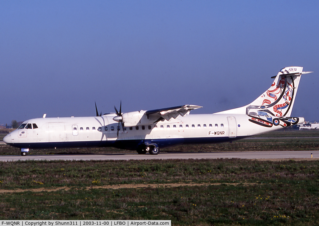 F-WQNR, 1996 ATR 72-202 C/N 483, C/n 0483 - Ex. G-BXTN as CityFlyer Express in British Airways 