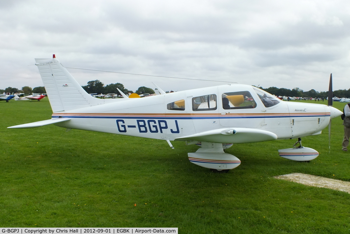 G-BGPJ, 1979 Piper PA-28-161 Cherokee Warrior II C/N 28-7916288, at the at the LAA Rally 2012, Sywell