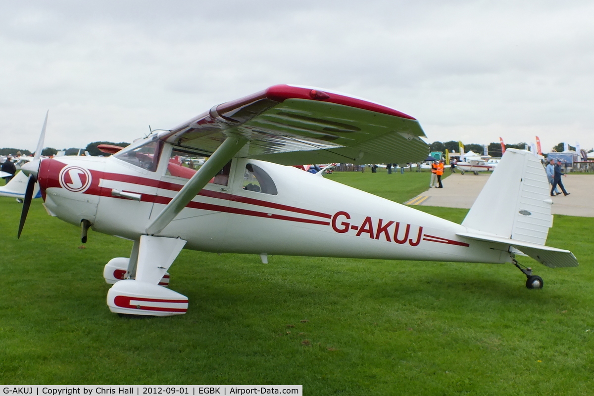 G-AKUJ, 1947 Luscombe 8E Silvaire C/N 5282, at the at the LAA Rally 2012, Sywell