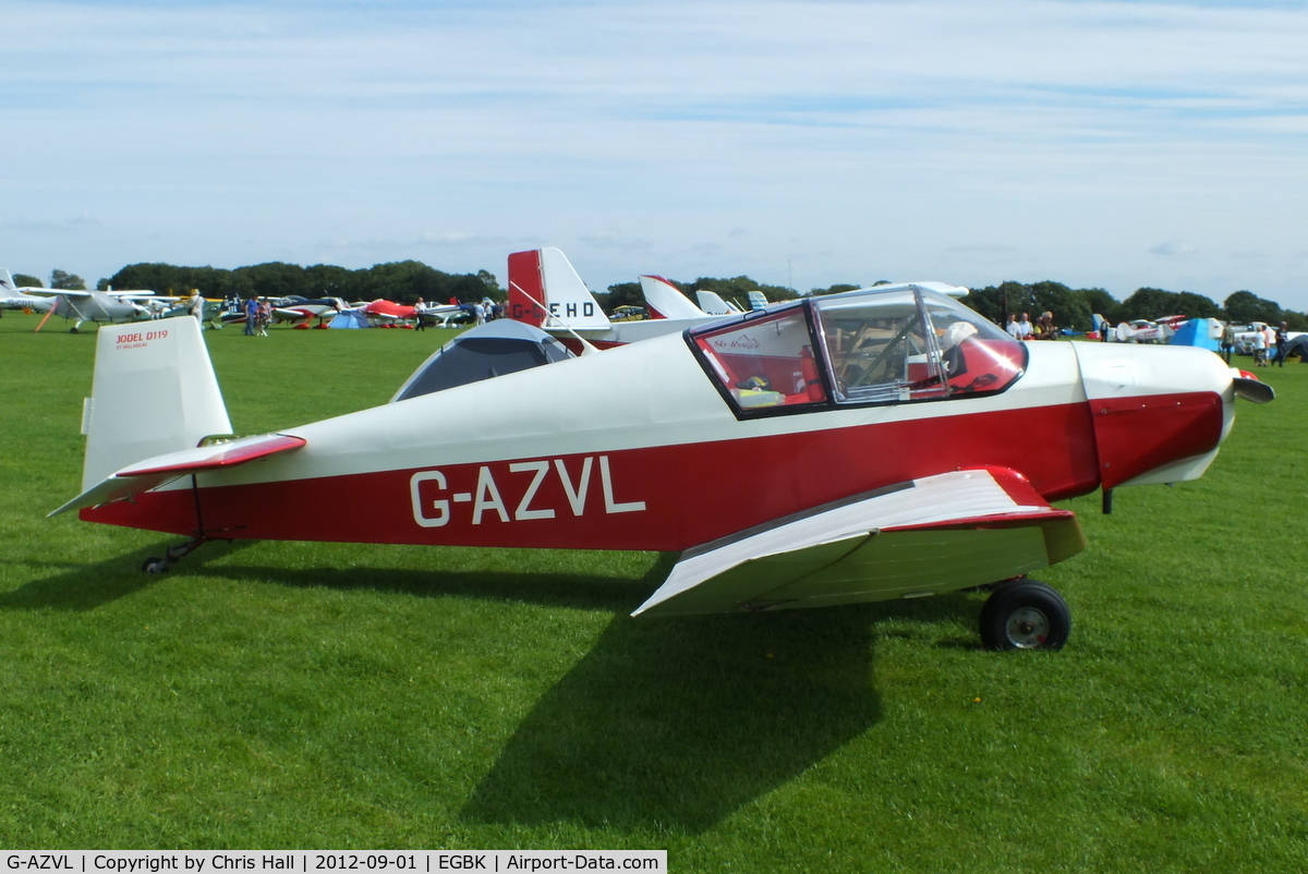 G-AZVL, 1958 Jodel D-119 C/N 794, at the at the LAA Rally 2012, Sywell