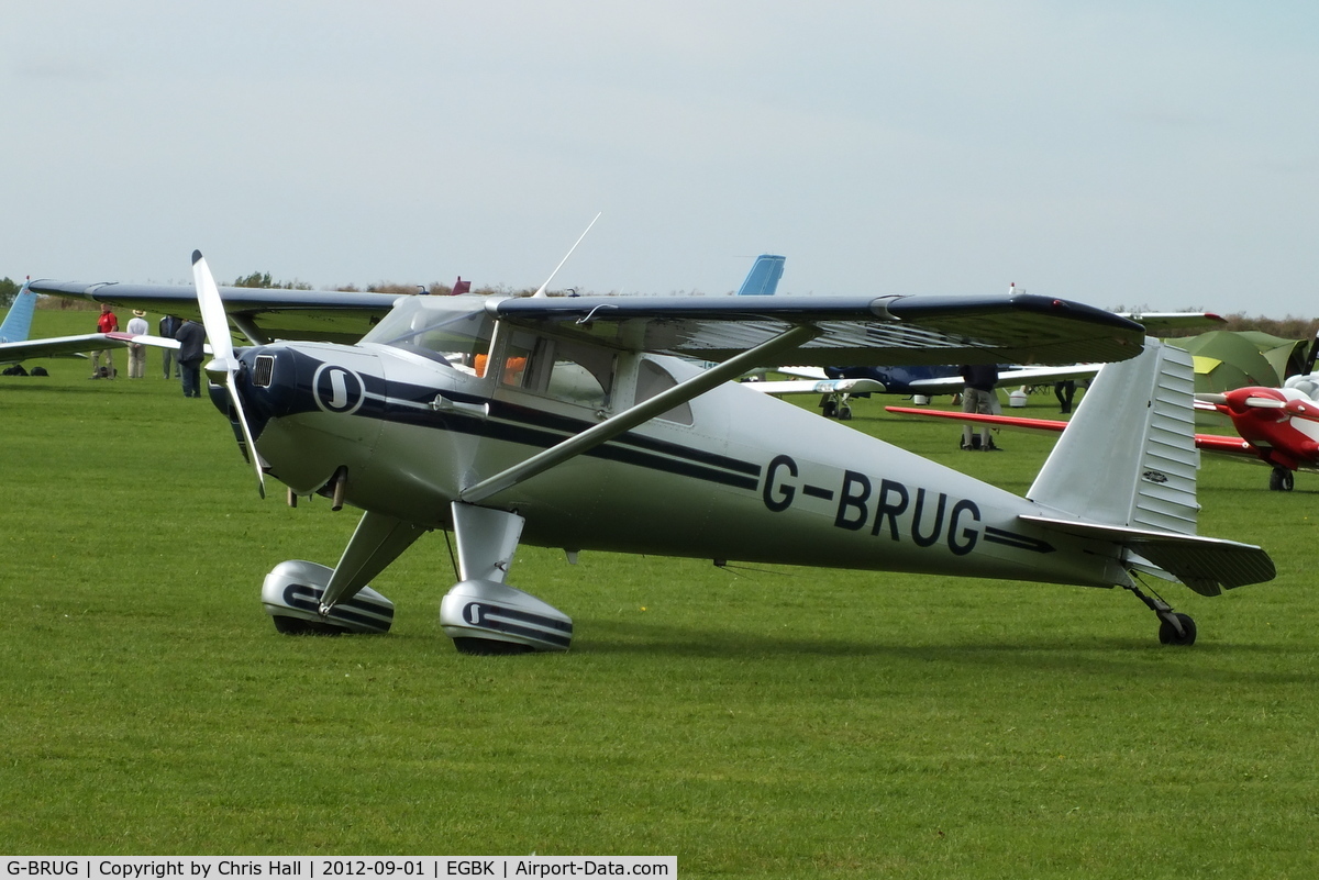 G-BRUG, 1946 Luscombe 8E Silvaire C/N 4462, at the at the LAA Rally 2012, Sywell