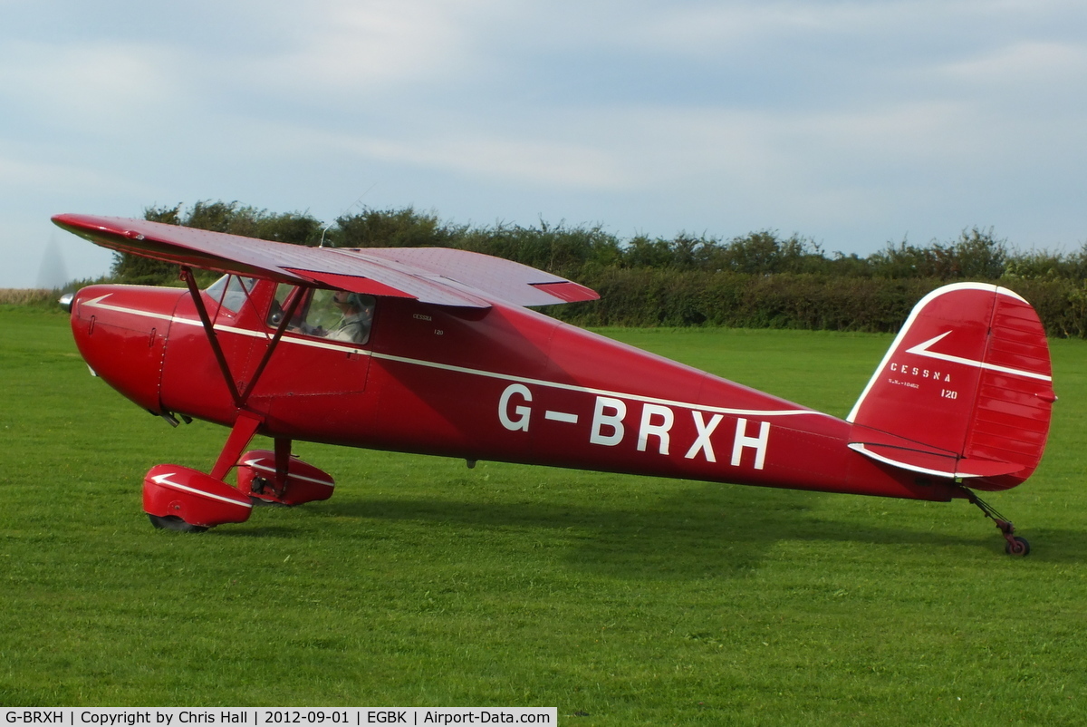G-BRXH, 1946 Cessna 120 C/N 10462, at the at the LAA Rally 2012, Sywell