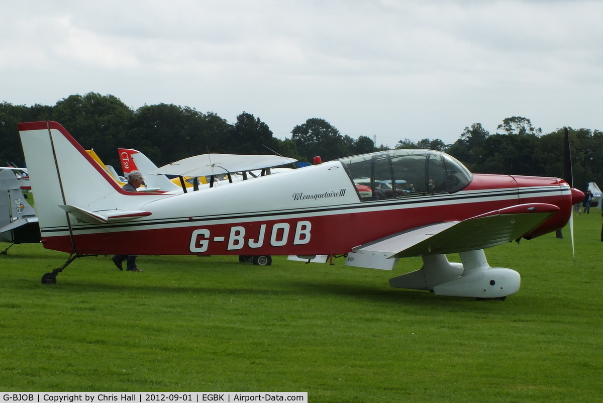 G-BJOB, 1964 SAN Jodel D-140C Mousquetaire III C/N 118, at the at the LAA Rally 2012, Sywell