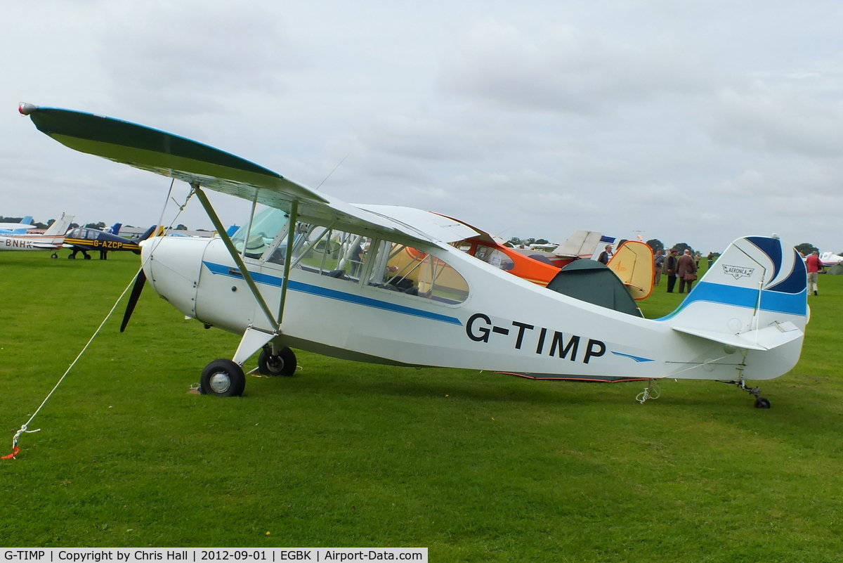 G-TIMP, 1946 Aeronca 7BCM C/N 7AC-3392, at the at the LAA Rally 2012, Sywell