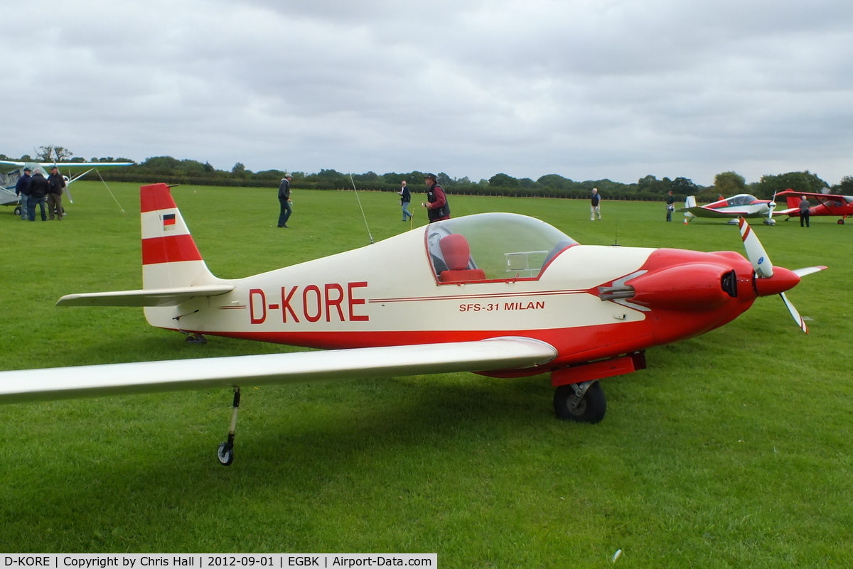 D-KORE, Sportavia-Putzer SFS-31 Milan C/N 6601, at the at the LAA Rally 2012, Sywell