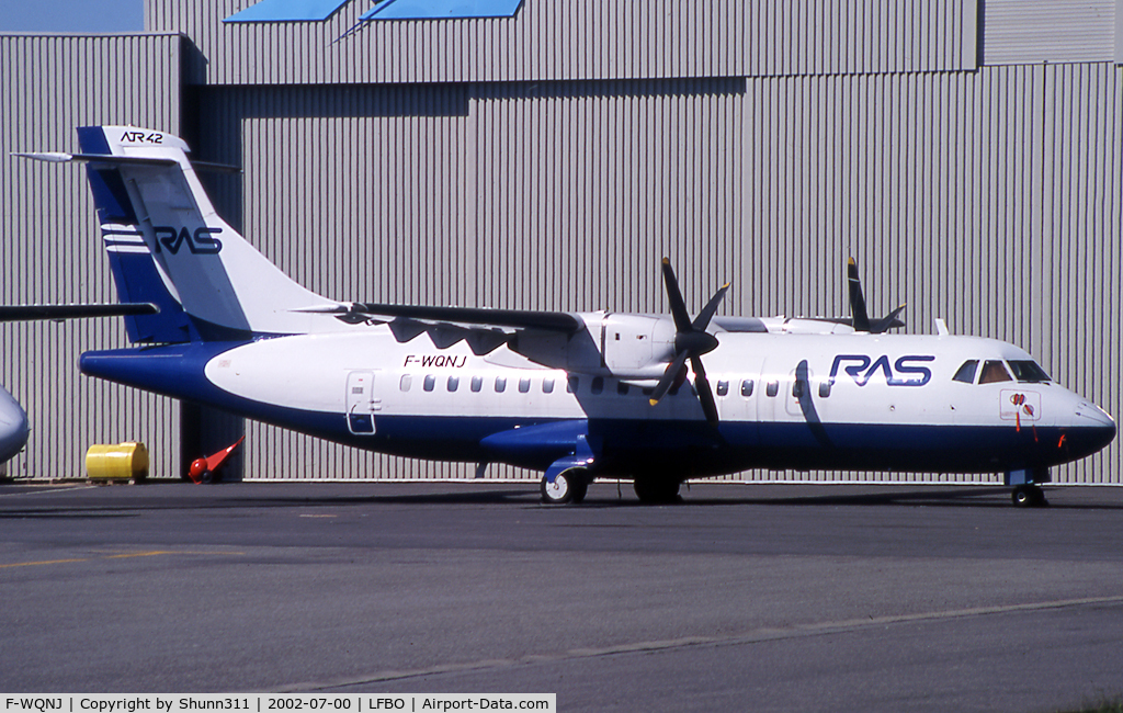 F-WQNJ, 1992 ATR 42-320 C/N 333, Parked at Sidmi after company demise... Ex. D-BVIP