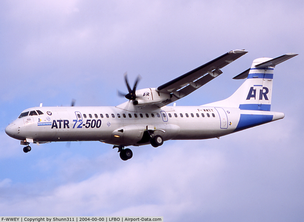F-WWEY, 1988 ATR 72-201 C/N 098, C/n 0098 - ATR72 prototype with additional 'Aviation Sans Frontières' titles and logo