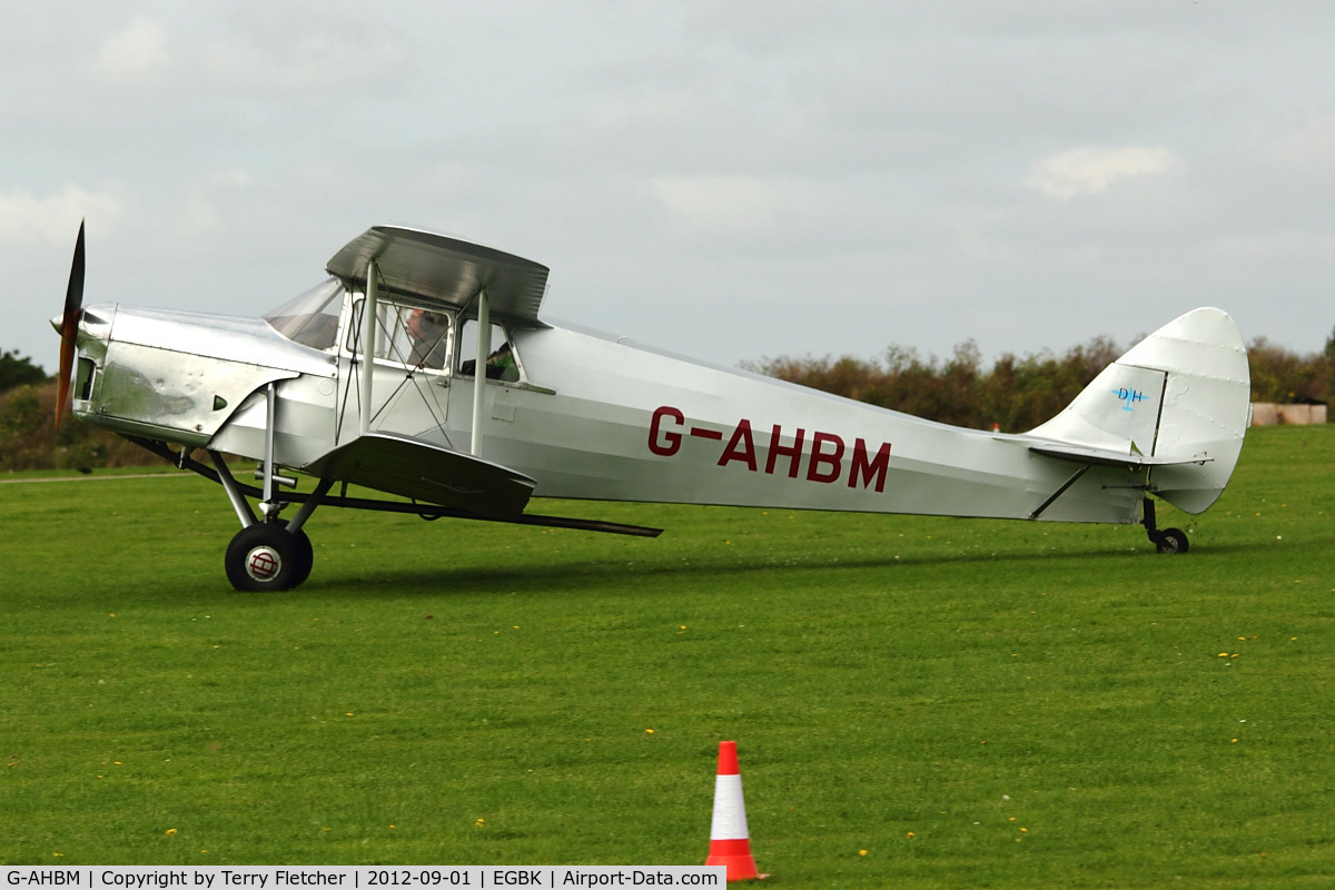G-AHBM, 1935 De Havilland DH.87B Hornet Moth C/N 8126, A visitor to 2012 LAA Rally at Sywell