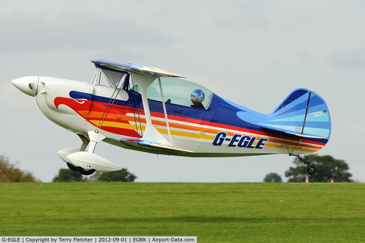 G-EGLE, 1980 Christen Eagle II C/N F0053, A visitor to 2012 LAA Rally at Sywell