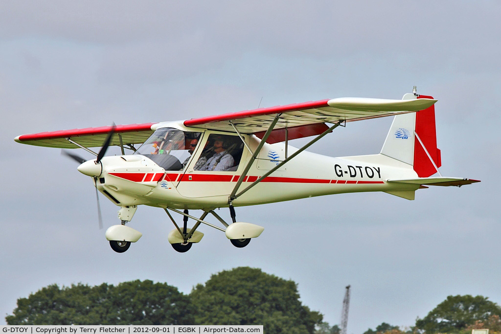 G-DTOY, 2003 Comco Ikarus C42 FB100 C/N 0309-6570, A visitor to 2012 LAA Rally at Sywell