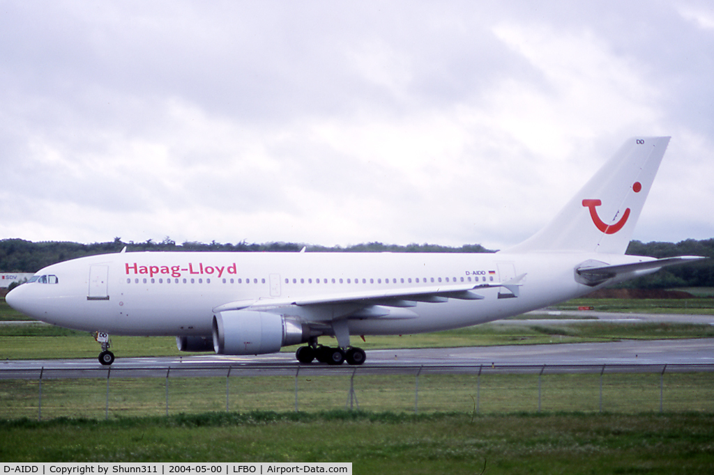 D-AIDD, 1989 Airbus A310-304 C/N 488, Taxiing to the Terminal...