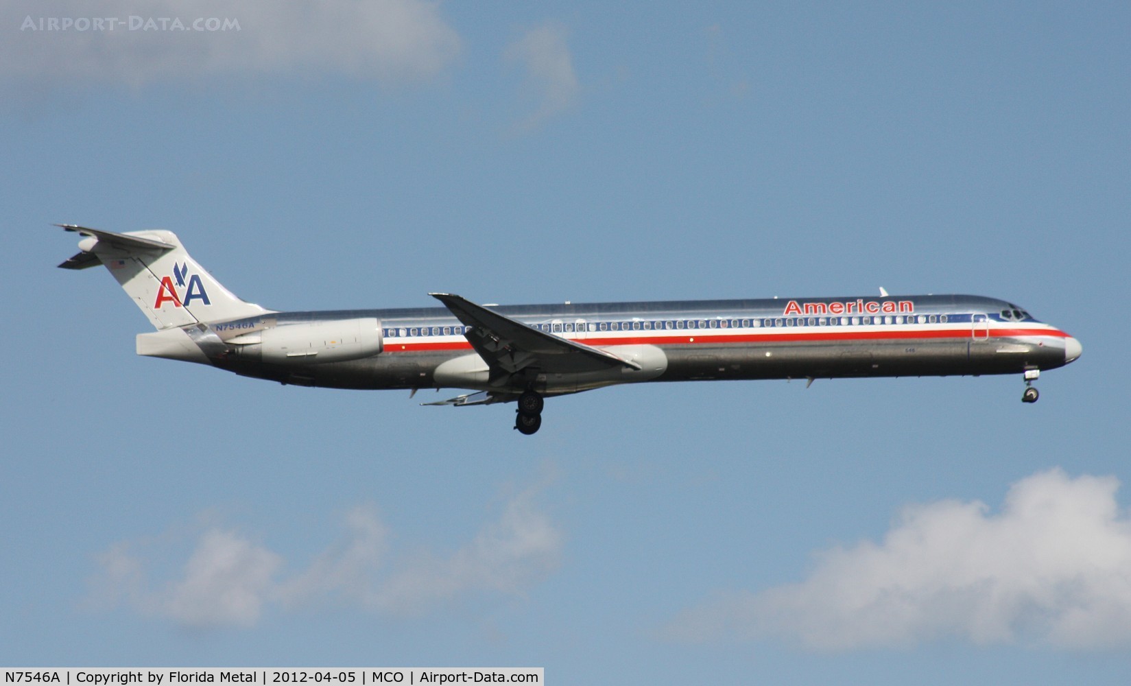 N7546A, 1990 McDonnell Douglas MD-82 (DC-9-82) C/N 53028, American MD-82