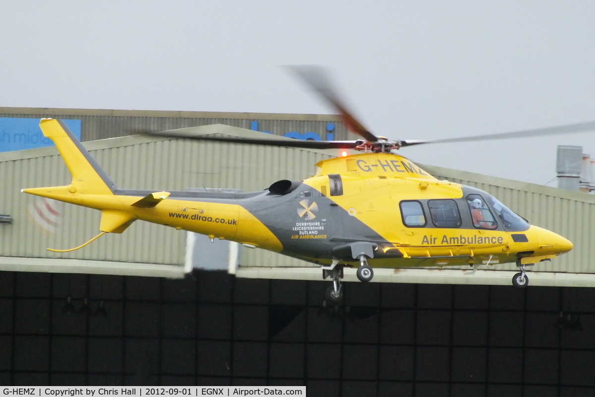 G-HEMZ, 2009 Agusta A-109S Grand C/N 22156, Derbyshire, Leicestershire and Rutland Air Ambulance