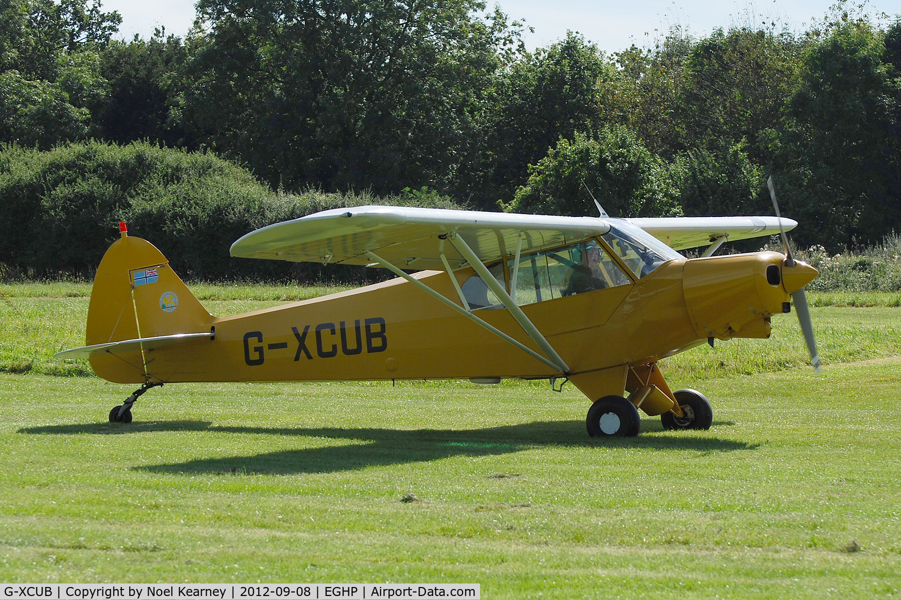 G-XCUB, 1981 Piper PA-18-150 Super Cub C/N 18-8109036, Photographed at the Vintage Fly-in at Popham Airfield Sept '12