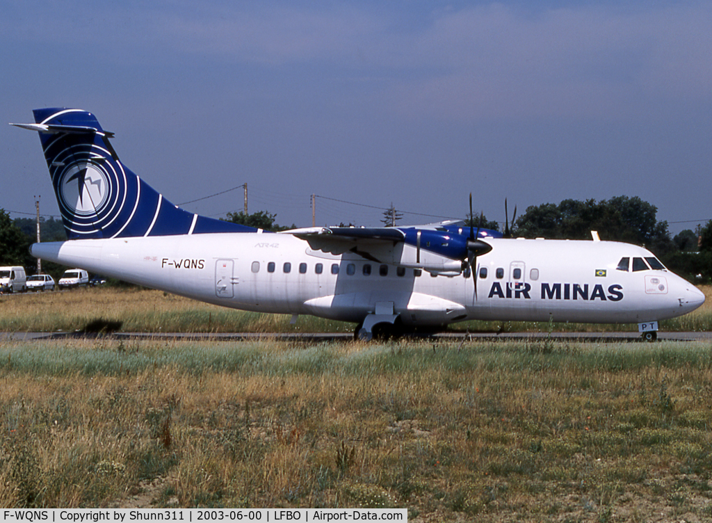 F-WQNS, 1988 ATR 42-300 C/N 091, C/n 0091 - Air Minas c/s ntu and came back from MPL after long term storage...