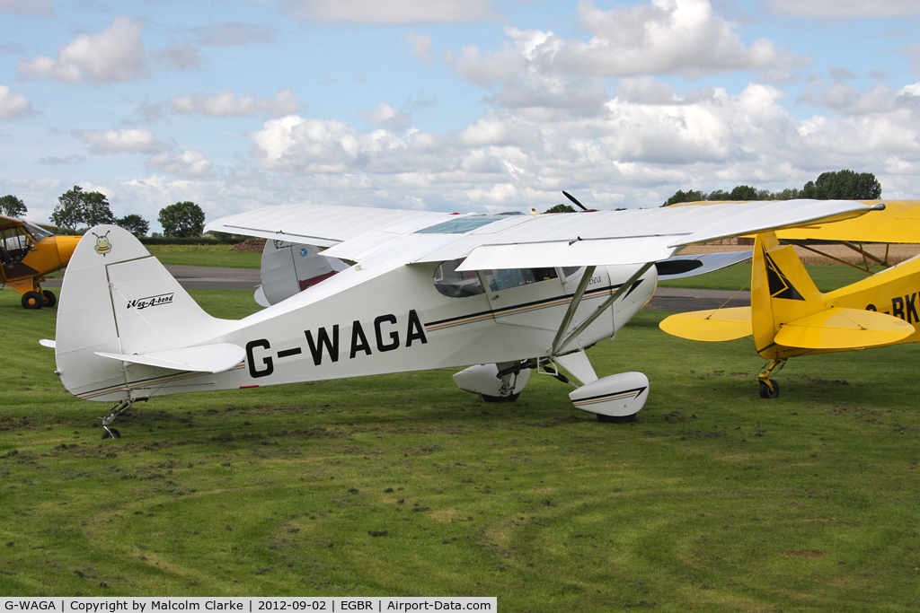 G-WAGA, 1987 Wag-Aero Wag-a-Bond C/N PFA 137-10886, Wag-Aero Wagabond at The Real Aeroplane Club's Wings & Wheels weekend, Breighton Airfield, September 2012.