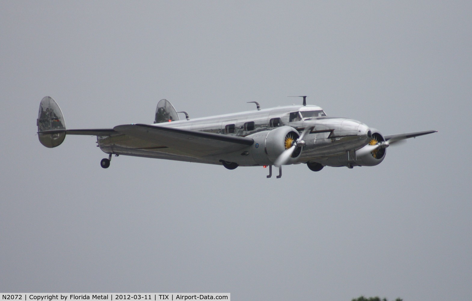 N2072, 1936 Lockheed 12A Electra Junior C/N 1208, Lockheed 12A