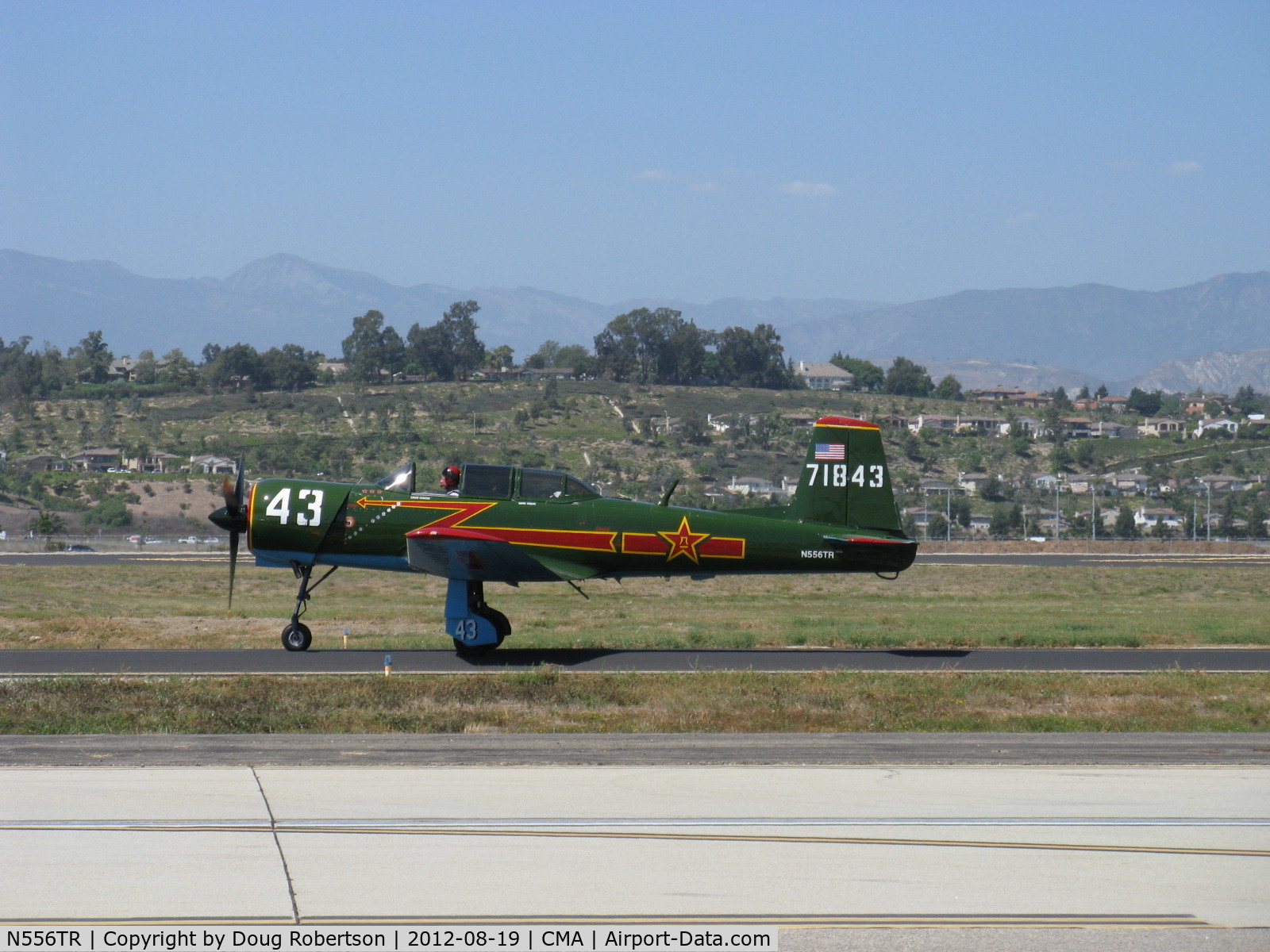 N556TR, 1968 Nanchang CJ-6A C/N 2432060, 1968 Nanchang China CJ-6A, Vedeneev (Ivchenko) M-14P 360 Hp radial upgrade conversion, taxi to 26