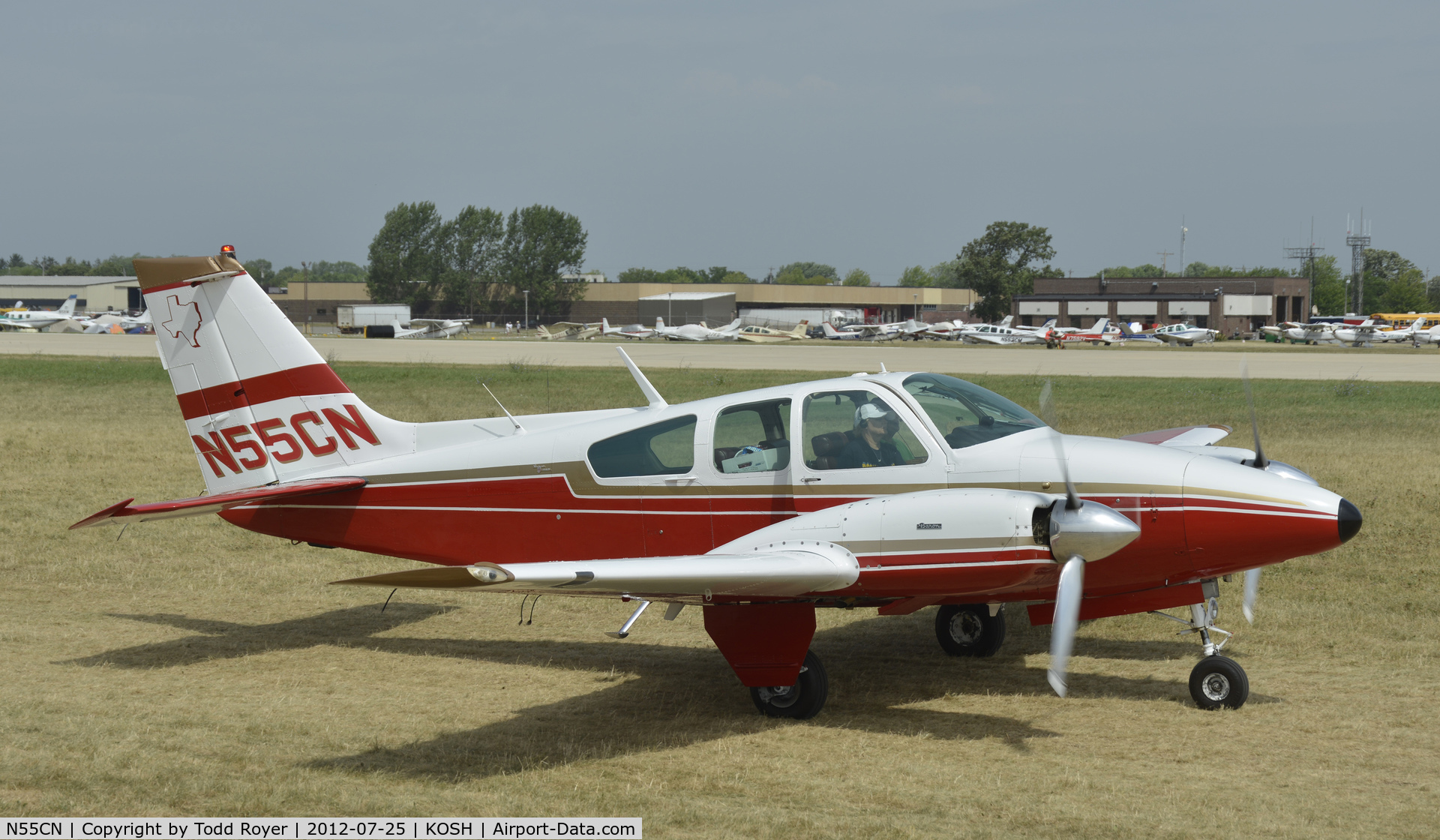 N55CN, 1964 Beech 95-B55 (T42A) Baron C/N TC-601, Airventure 2012