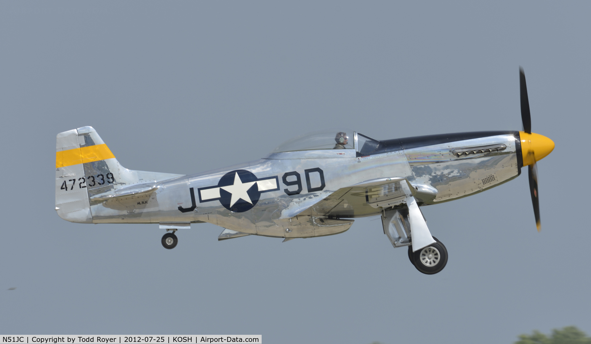 N51JC, 1944 North American P-51D Mustang C/N 122-38798, Airventure 2012
