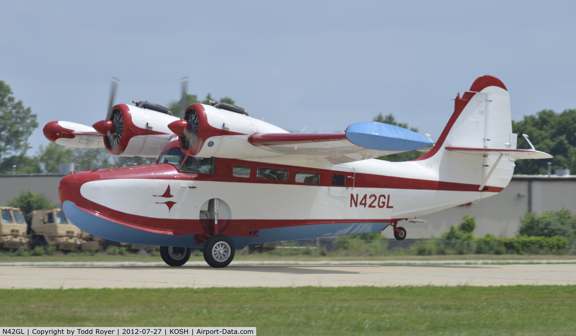 N42GL, 1944 Grumman G-21A Goose C/N B-52, Airventure 2012