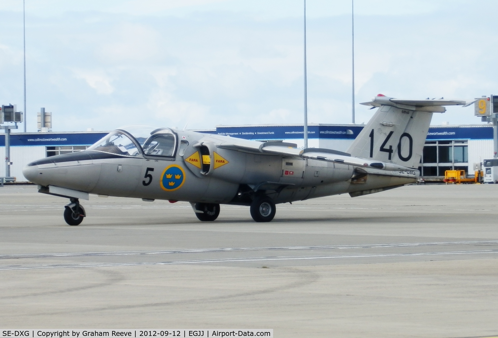 SE-DXG, 1968 Saab Sk60E C/N 60-140, Parked ready for the Air Show.
