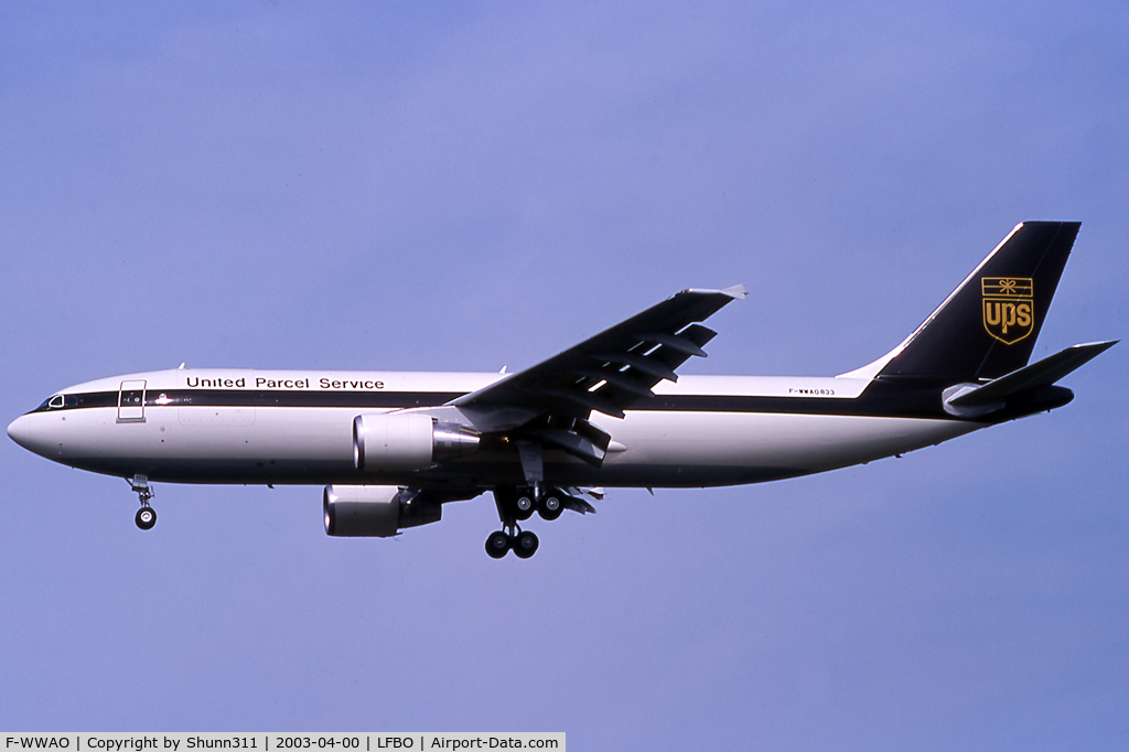 F-WWAO, 2003 Airbus A300F4-622R C/N 833, C/n 0833 - To be N150UP