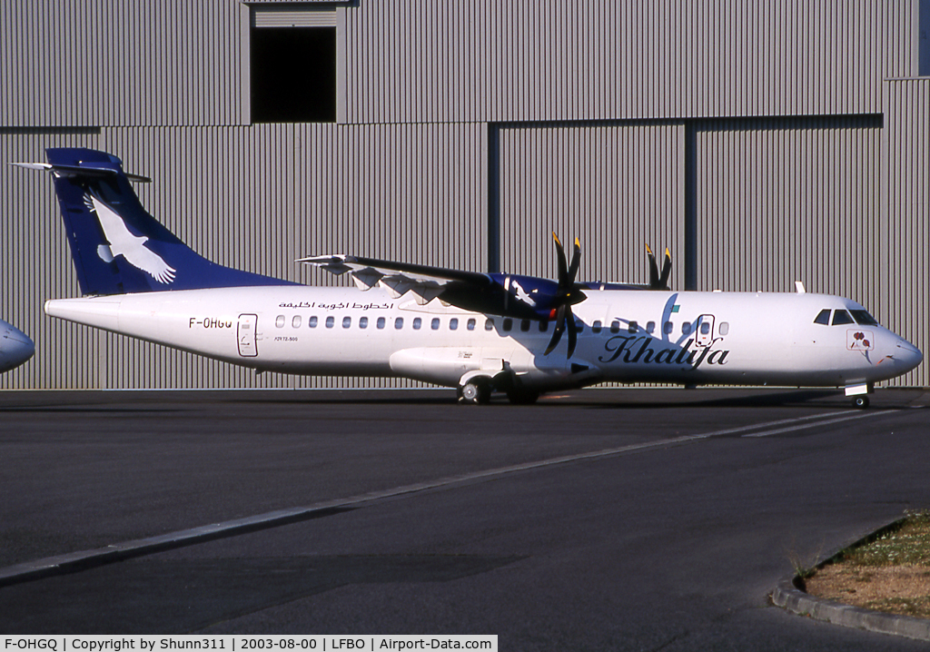 F-OHGQ, 2001 ATR 72-212A C/N 677, Landing rwy 14R