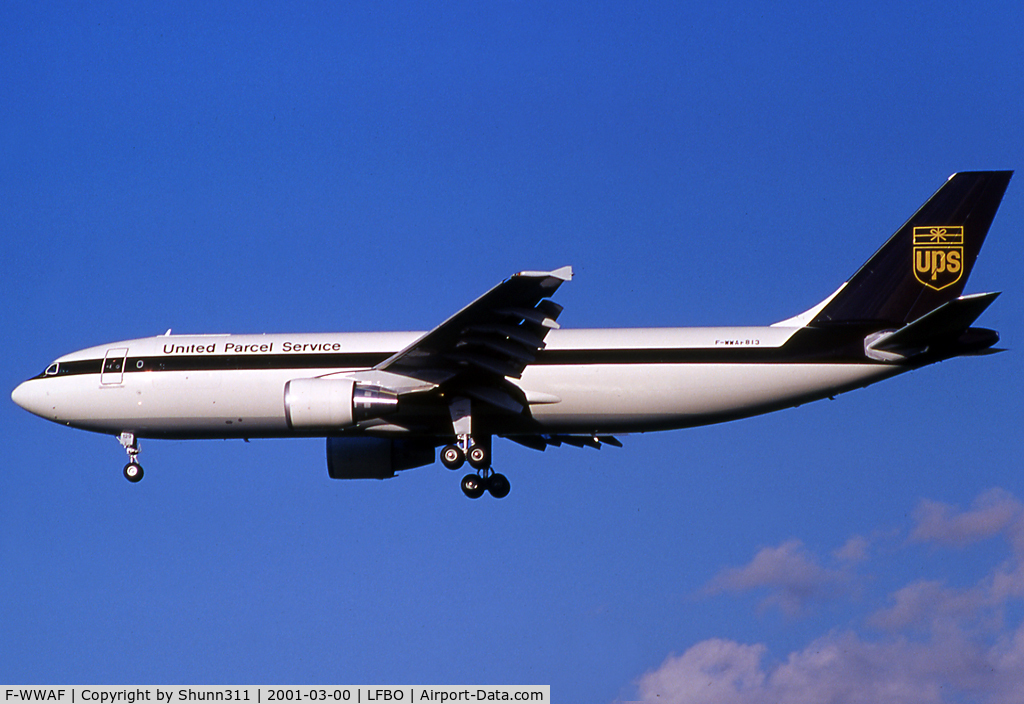 F-WWAF, 2001 Airbus A300F4-622R C/N 0813, C/n 0813 - To be N129UP