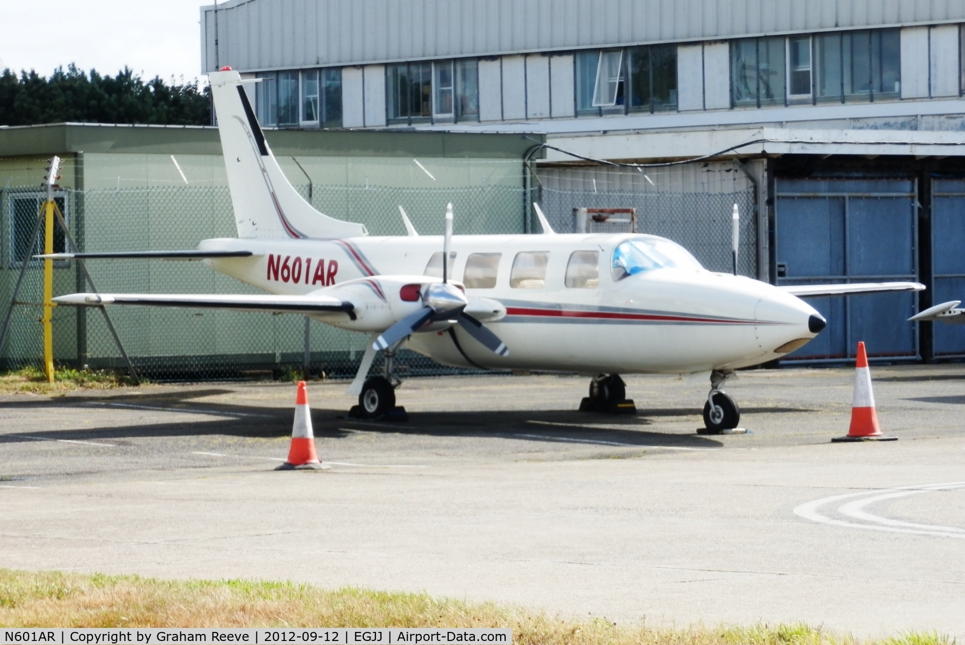N601AR, 1979 Piper Aerostar 601P C/N 61P05697963247, Parked at Jersey.