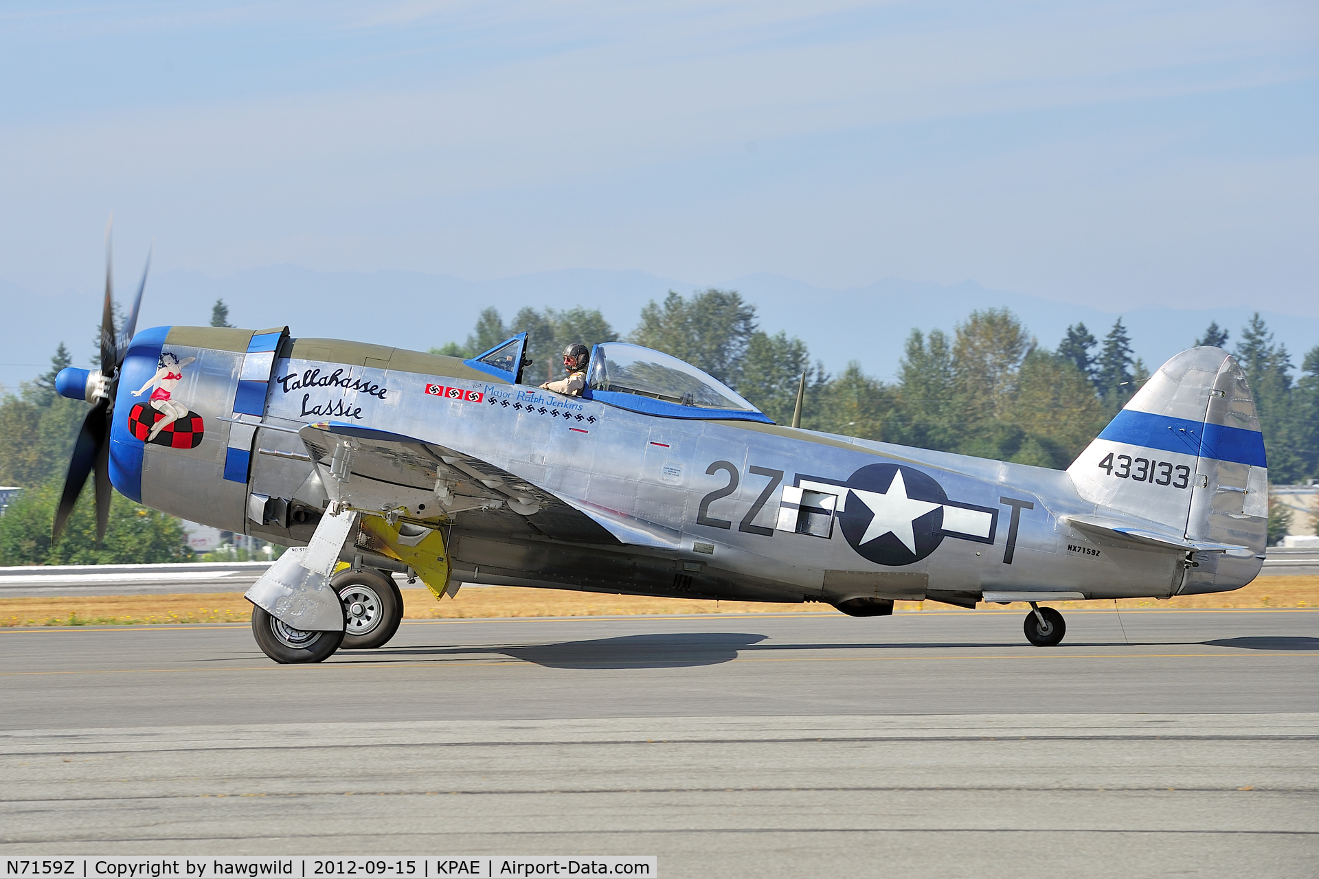 N7159Z, 1945 Republic P-47D Thunderbolt C/N 45-49406, Flying Heritage Collection