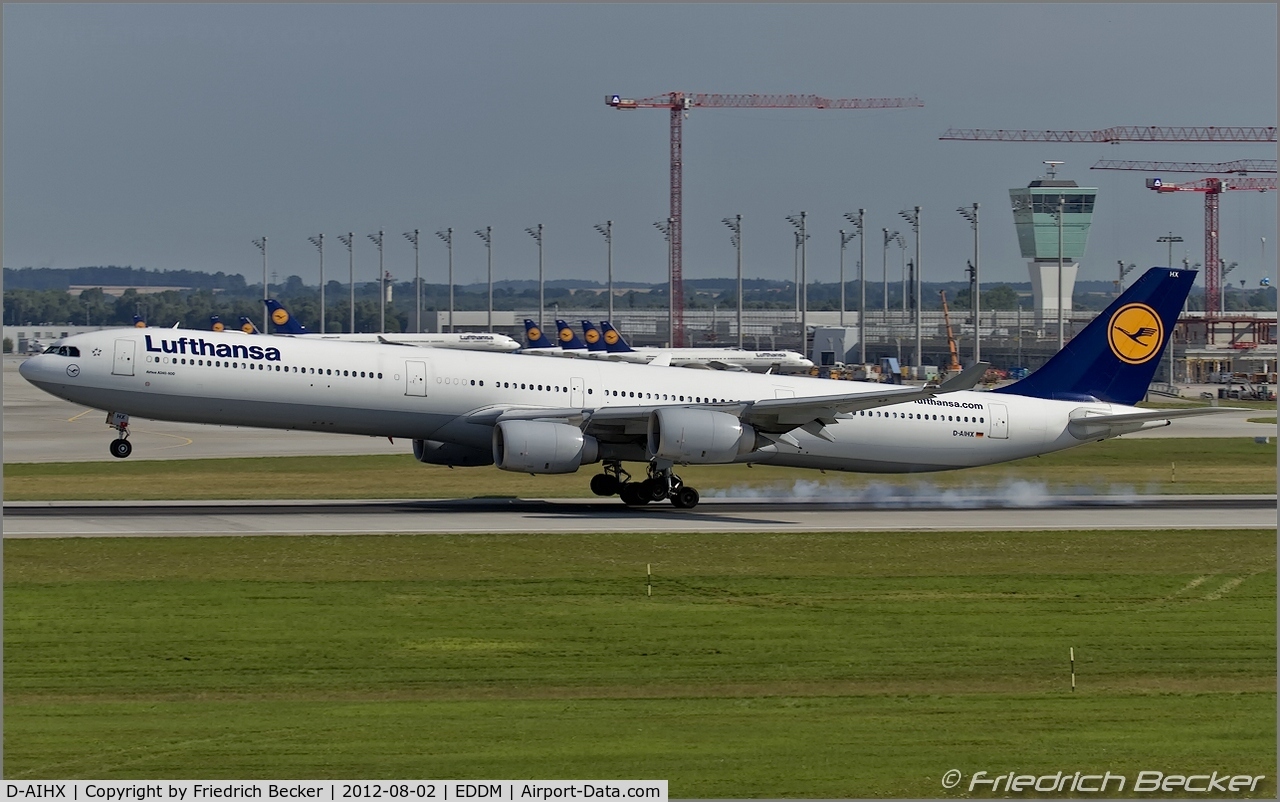 D-AIHX, 2009 Airbus A340-642 C/N 981, touchdown