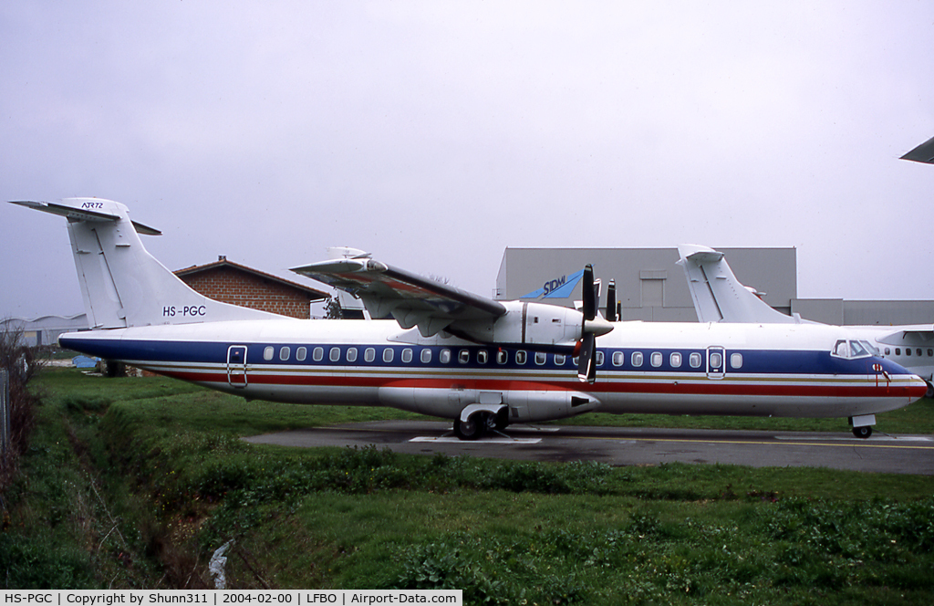HS-PGC, 1995 ATR 72-202 C/N 452, Returning to lessor and stored in old c/s without titles