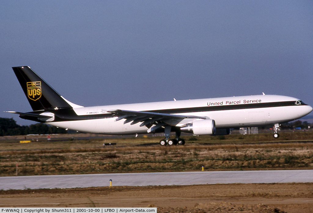 F-WWAQ, 2001 Airbus A300F4-622R(F) C/N 0821, C/n 0821 - To be N138UP