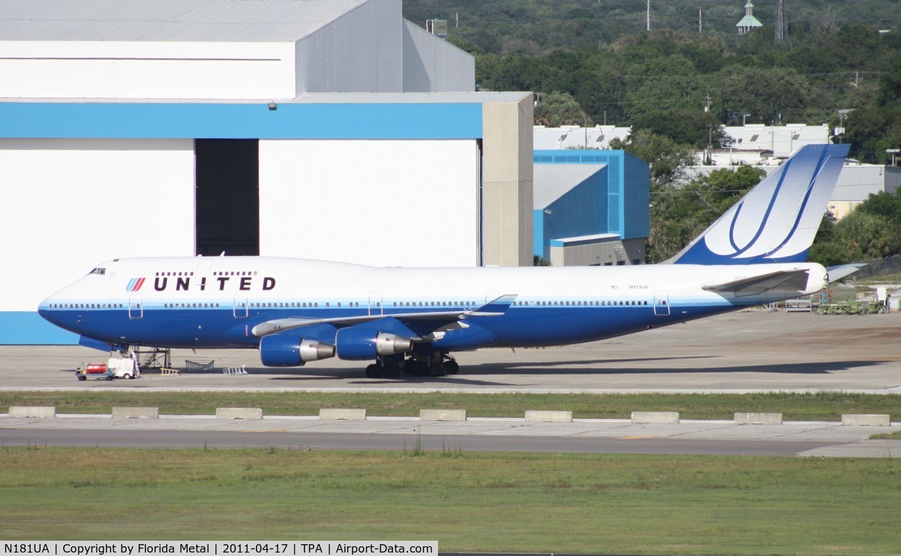 N181UA, 1991 Boeing 747-422 C/N 25278, United 747-400