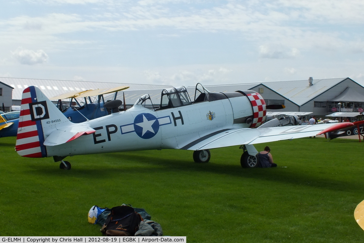 G-ELMH, 1942 North American AT-6D Harvard III C/N 88-16336 (42-84555), at the 2012 Sywell Airshow