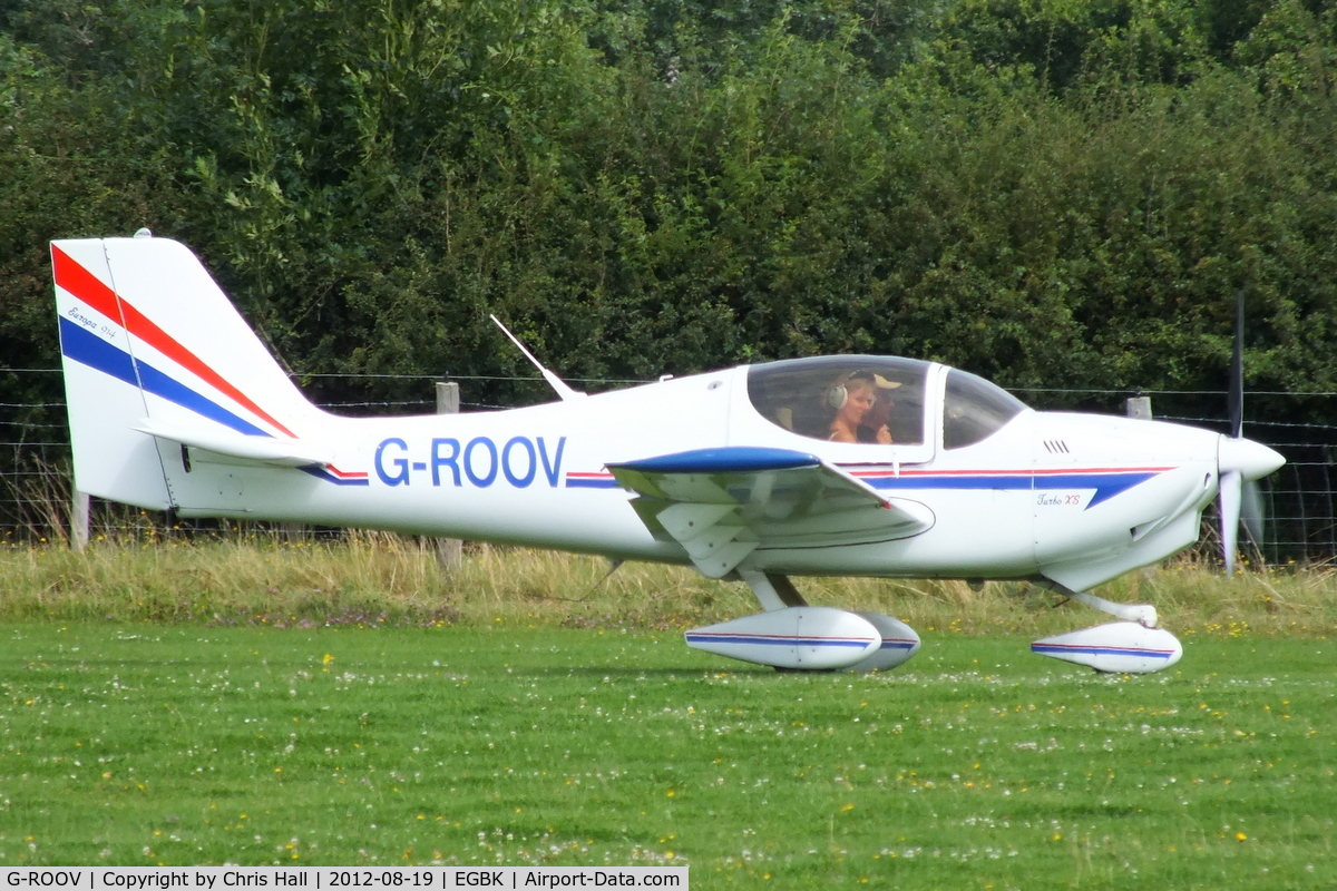 G-ROOV, 1999 Europa XS Tri-Gear C/N PFA 247-13214, at the 2012 Sywell Airshow