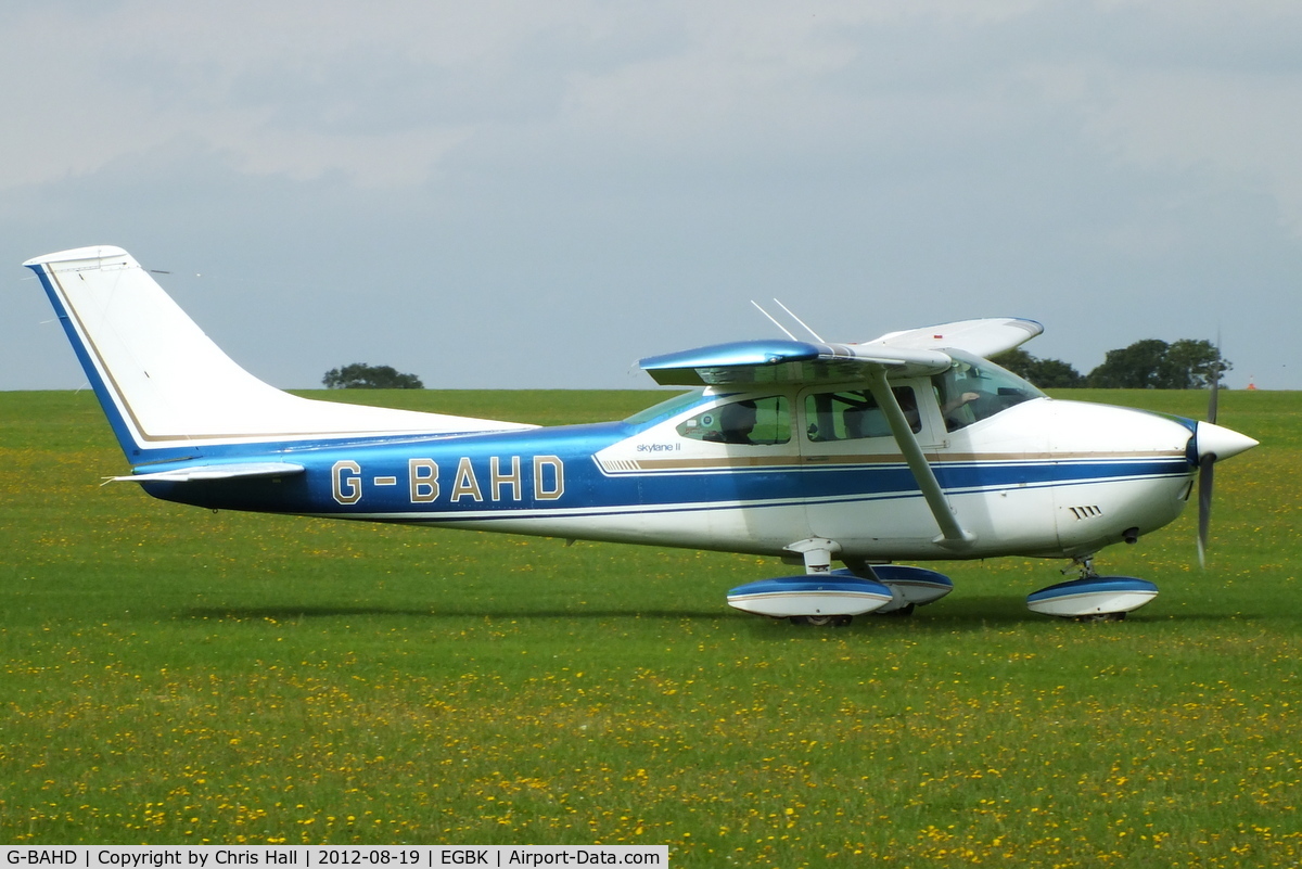 G-BAHD, 1972 Cessna 182P Skylane Skylane C/N 18261501, at the 2012 Sywell Airshow