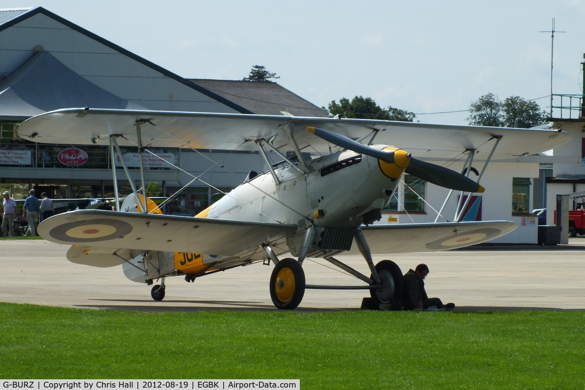 G-BURZ, 1934 Hawker Nimrod II C/N 41H-59890, at the 2012 Sywell Airshow
