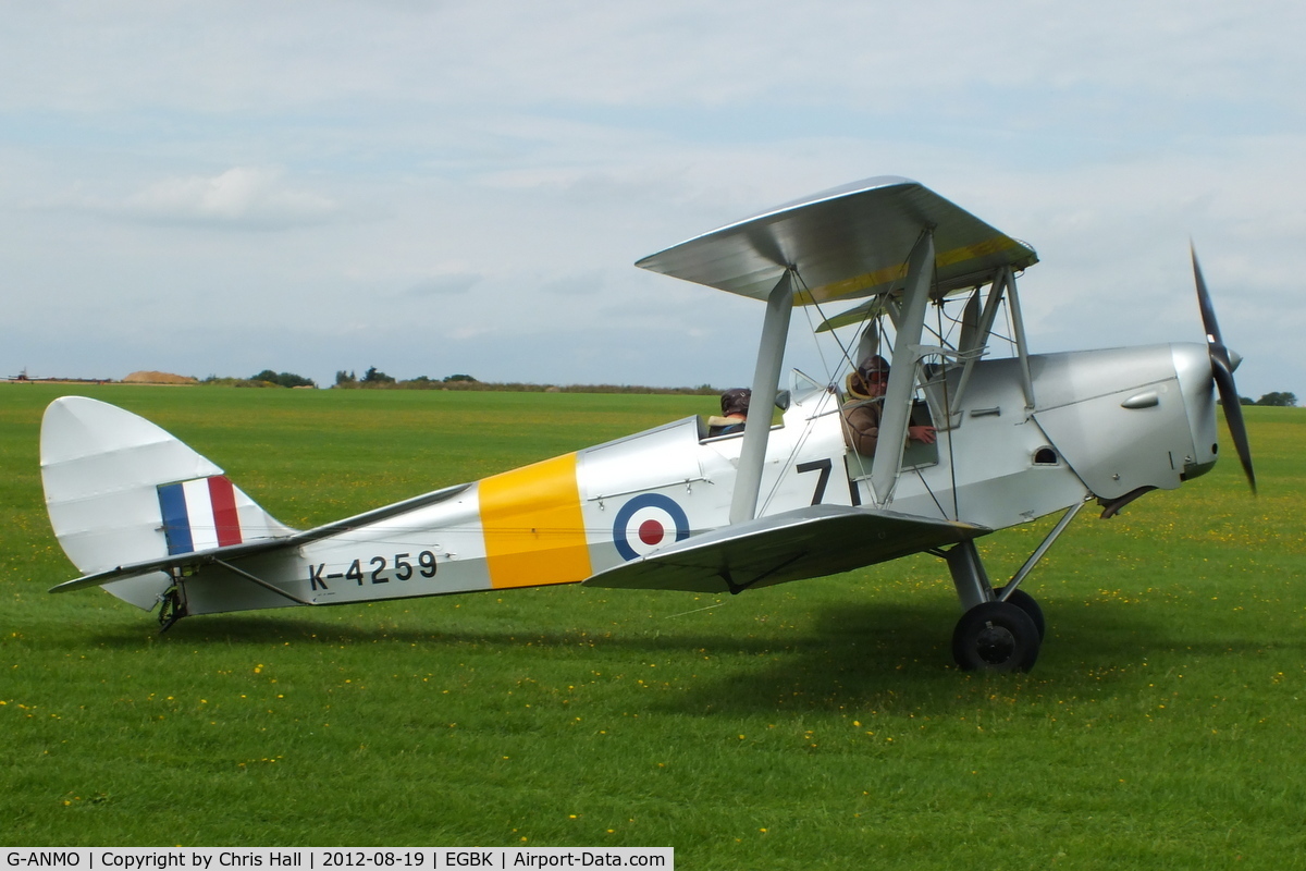 G-ANMO, 1935 De Havilland DH-82A Tiger Moth II C/N 3255, at the 2012 Sywell Airshow