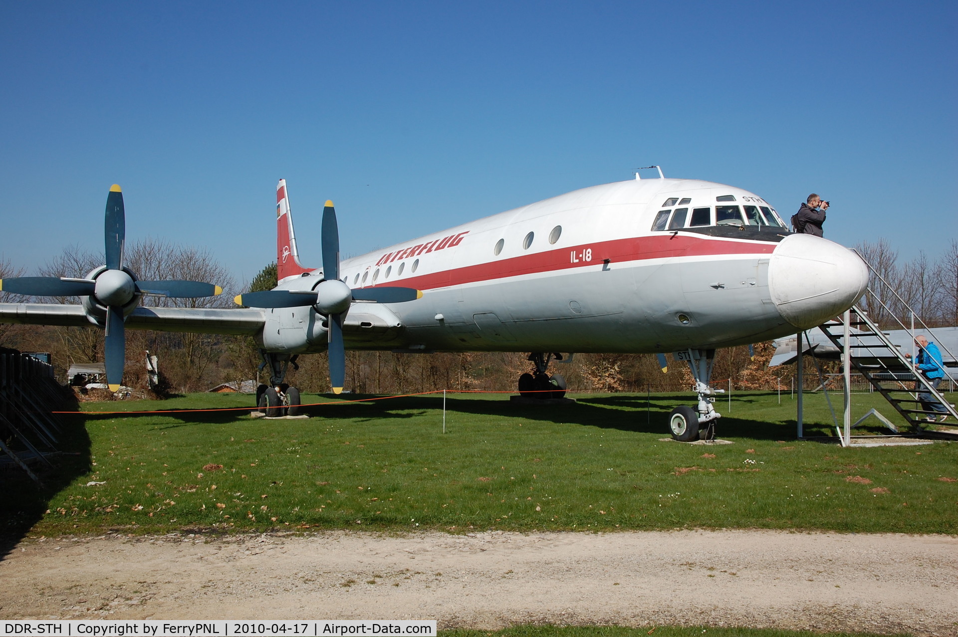 DDR-STH, Ilyushin Il-18V C/N 184007305, A long time ago I saw this aircraft operational. Now it is in Hermeskeil, Germany.