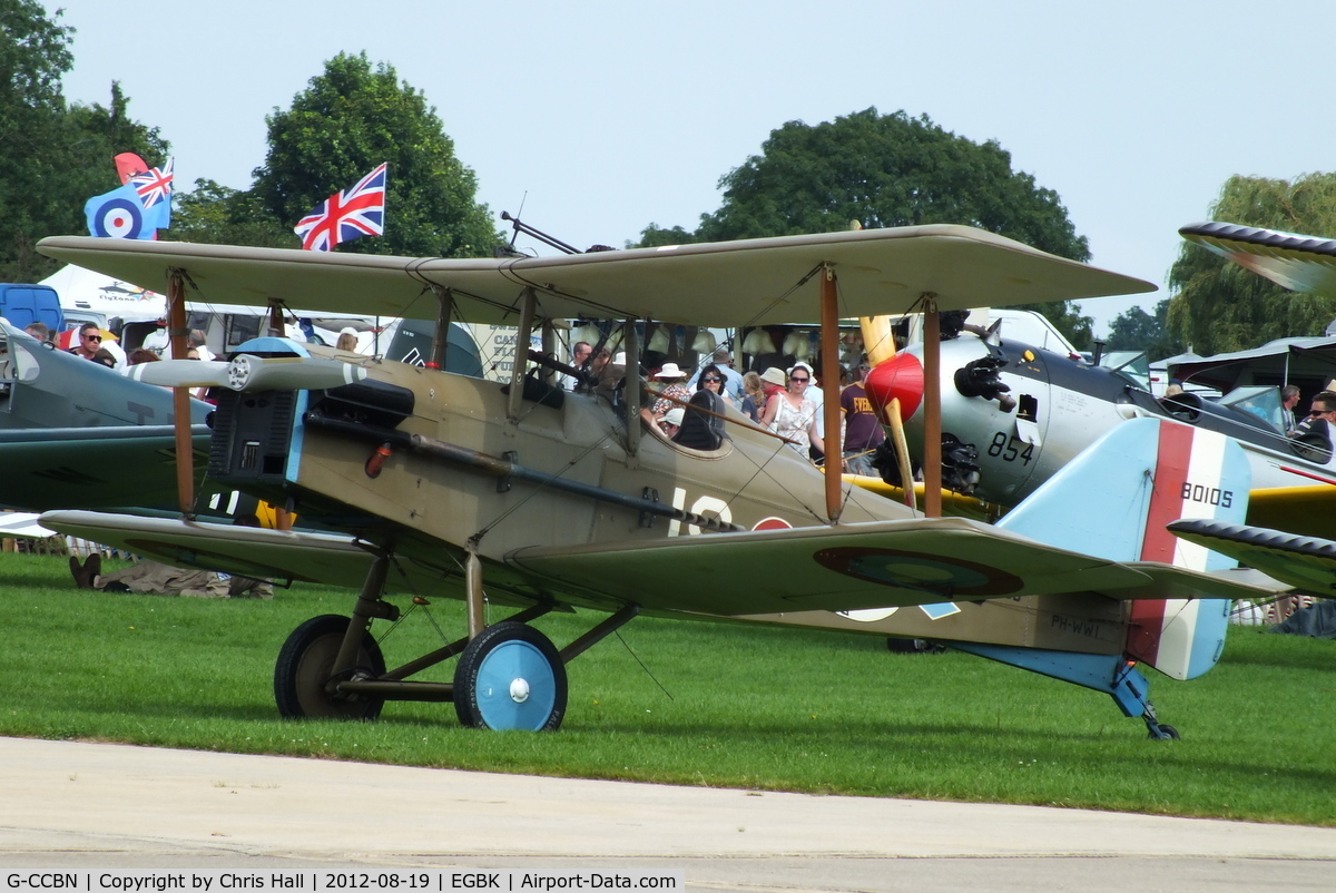 G-CCBN, 1982 Royal Aircraft Factory SE-5A Replica C/N 077246, at the 2012 Sywell Airshow